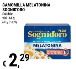 Tre Valli Supermercato Sognid'oro melatonina offerta