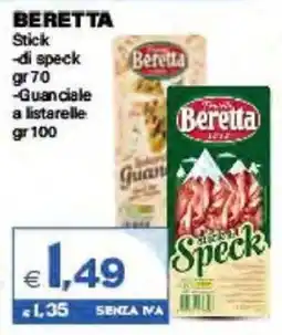 Boningros Cash and Carry Beretta stick di speck/Guanciale a listarelle offerta