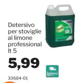 GrosMarket Detersivo per stoviglie al limone professional Svelto offerta