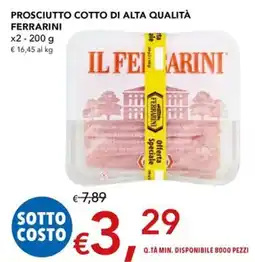Migross Superstore Prosciutto cotto di alta qualità Ferrarini offerta