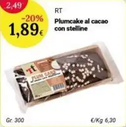 Re Mercato Lucrezia Plumcake al cacao con stelline offerta