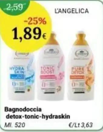 L'angelica Bagnodoccia detox-tonic-hydraskin