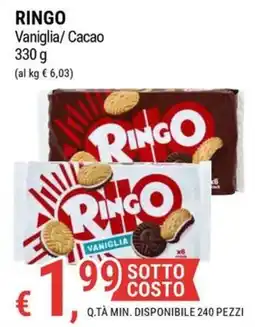 Tre Valli Supermercato Ringo Vaniglia offerta