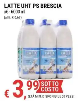 Tre Valli Supermercato Latte UHT PS Brescia offerta
