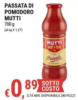 Tre Valli Supermercato Passata di pomodoro Mutti offerta