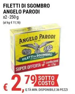 Tre Valli Supermercato Filetti di sgombro Angelo Parodi offerta