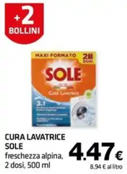 Superconti Cura lavatrice Sole offerta