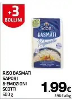 Superconti Riso basmati sapori e emozioni Scotti offerta