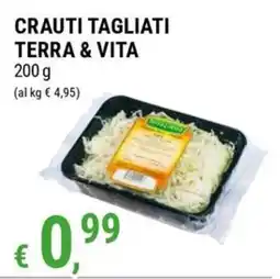Tre Valli Supermercato Crauti tagliati Terra & Vita offerta