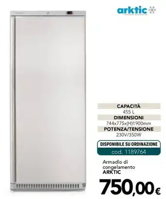 Armadio di congelamento ARKTIC