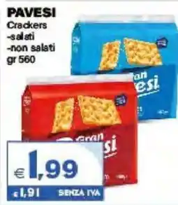 Boningros Cash and Carry Pavesi Crackers salati/non salati offerta