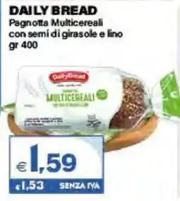 Boningros Cash and Carry Daily Bread Pagnotta Multicereali con semi di girasole e lino offerta
