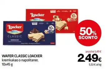 Wafer classic Loacker