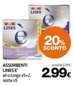 Superconti Assorbenti Lines E' offerta