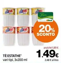 Superconti Tè Estathe' vari tipi offerta