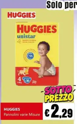 Euroshop Huggies Pannolini varie Misure offerta