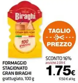 Superconti Formaggio stagionato gran biraghi grattugiato offerta