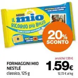 Superconti Formaggini mio Nestlé classico offerta