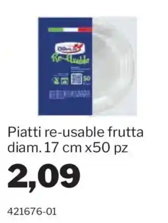 Piatti re-usable frutta