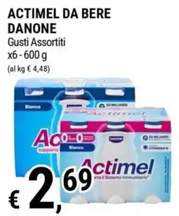 Tre Valli Supermercato Actimel da bere Danone offerta