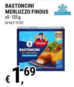 Tre Valli Supermercato Bastoncini merluzzo Findus offerta