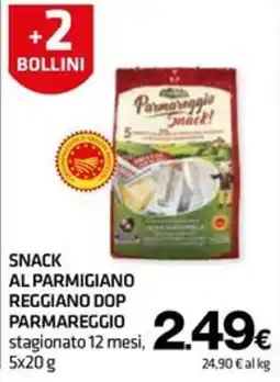 Superconti Snack al Parmigiano Reggiano DOP Parmareggio offerta