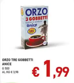 Coal Orzo tre gobbetti anice offerta