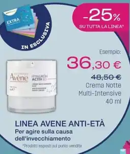 BENU Farma Avene Crema Notte Multi-Intensive offerta