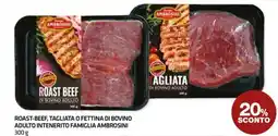 Superconti Roast beef di bovino adulto offerta