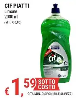 Tre Valli Supermercato Cif piatti limone offerta