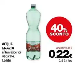 Superconti Acqua Grazia effervescente naturale offerta