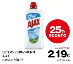 Superconti Detersivo pavimenti Ajax classico offerta