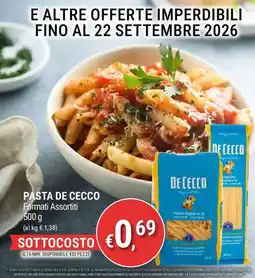 Tre Valli Supermercato Pasta De Cecco offerta