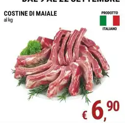 Tre Valli Supermercato Costine di maiale offerta