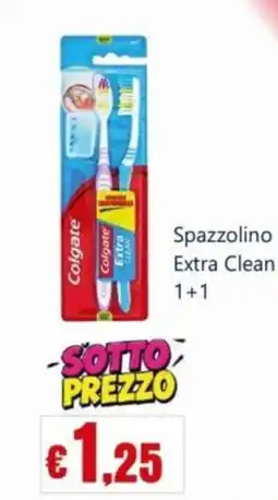 Euroshop Spazzolino Extra Clean Colgate offerta