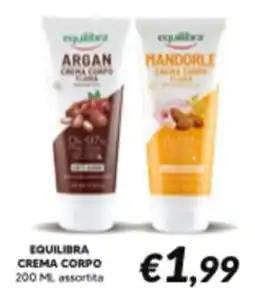 Supermercati Visotto Equilibra crema corpo offerta
