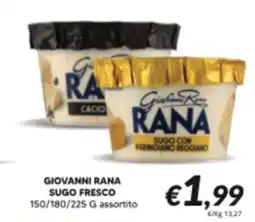 Supermercati Visotto Giovanni Rana sugo fresco offerta