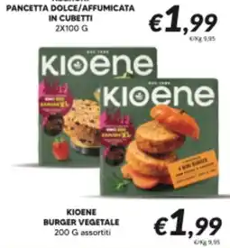 Supermercati Visotto Kioene burger vegetale offerta