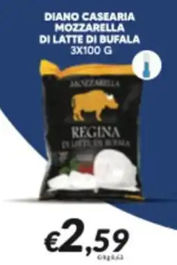 Supermercati Visotto Diano Casearia Mozzarella di latte di bufala Regina offerta