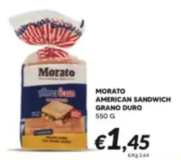 Supermercati Visotto Morato American Sandwich Grano Duro offerta