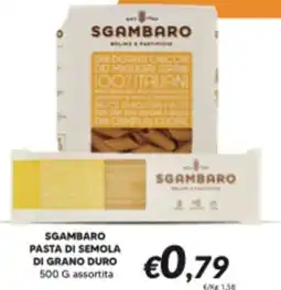 Supermercati Visotto Sgambaro pasta di semola di grano duro offerta