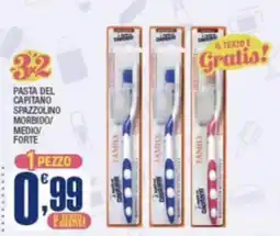 Splendidi e Splendenti Pasta del capitano spazzolino morbido/medio/forte offerta