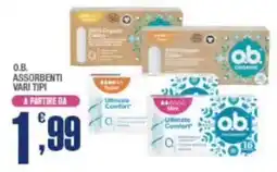 Splendidi e Splendenti O.B. assorbenti offerta