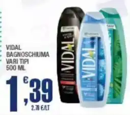 Splendidi e Splendenti Vidal bagnoschiuma vari tipi offerta