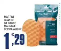 Splendidi e Splendenti Martini guanto da bagno massage doppia azione offerta