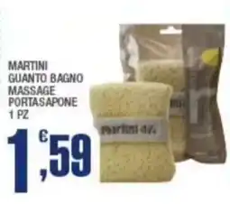 Splendidi e Splendenti Martini guanto bagno massage portasapone offerta