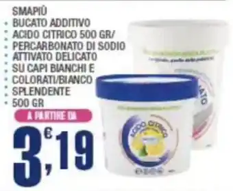Smapiù bucato additivo