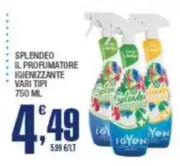 Splendidi e Splendenti Splendeo il profumatore igienizzante offerta
