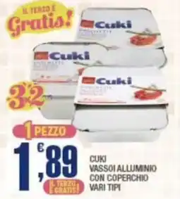 Splendidi e Splendenti Cuki vassoi alluminio con coperchio offerta