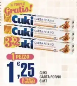 Splendidi e Splendenti Cuki carta forno offerta